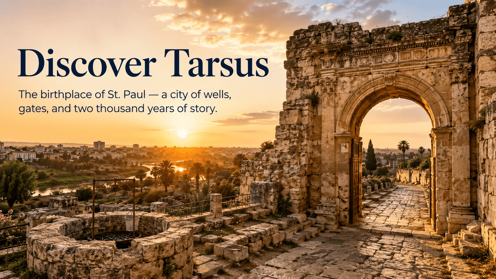 Discover Tarsus — the birthplace of St. Paul, a city of wells, gates, and two thousand years of story.